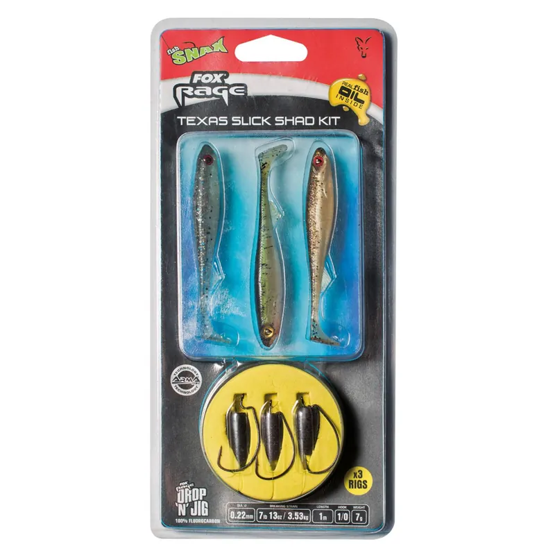 Fox Rage Texas Slick Shad Kit