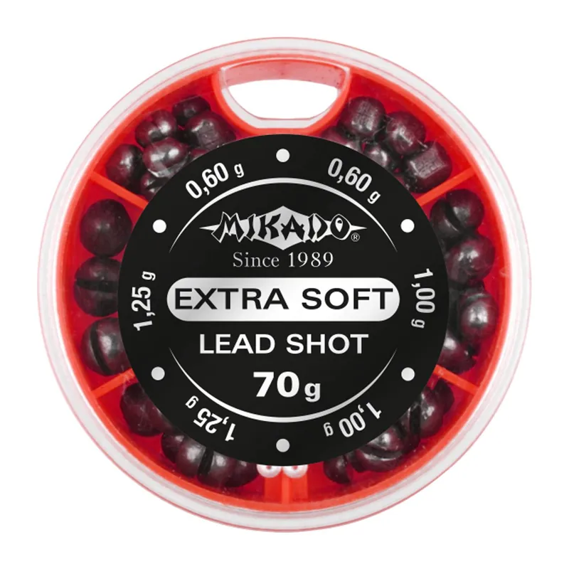 Mikado Schrotblei Verteiler Box - Spalt- Klemmblei Gewicht: 70g