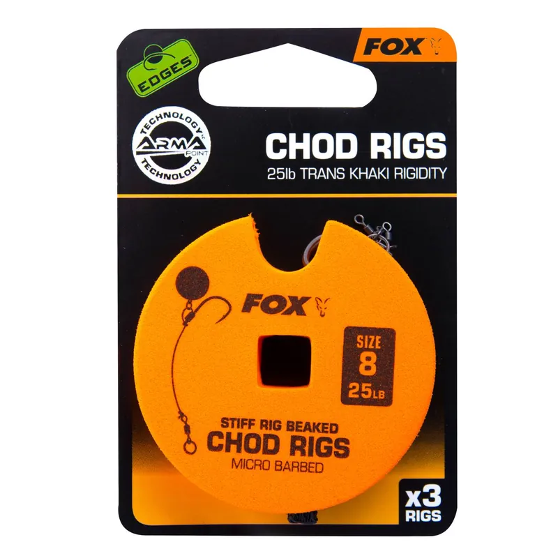 Fox Edges Stiff Chod Rig Standard - Pop-Up Rig Größe: Gr.8