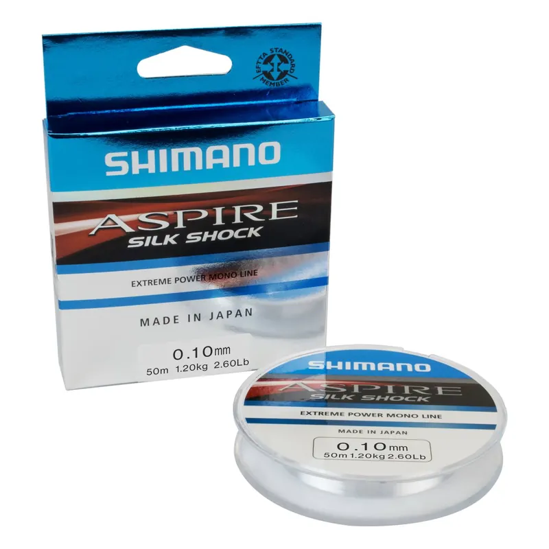 Shimano Aspire Silk Shock - Monofilschnur Durchmesser: 0,10mm | Länge: 50m