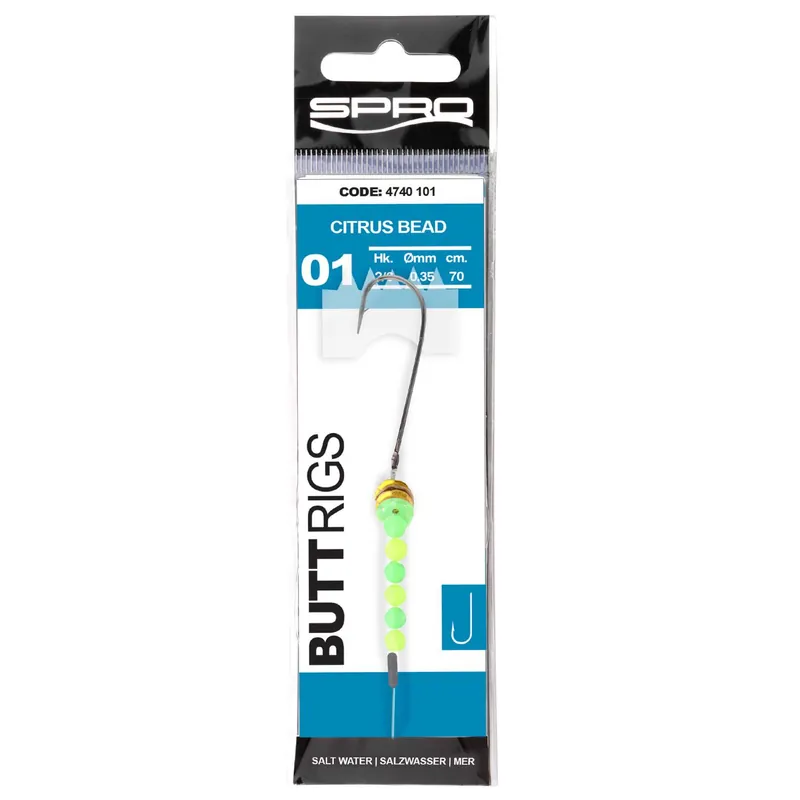 SPRO Butt Rigs - Meeresvorfach Farbe: Citrus Bead