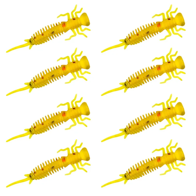 Senshu Nymph Crawler - Insektenköder Farbe: Olive Red FLK | Länge: 5cm - 8 Stück