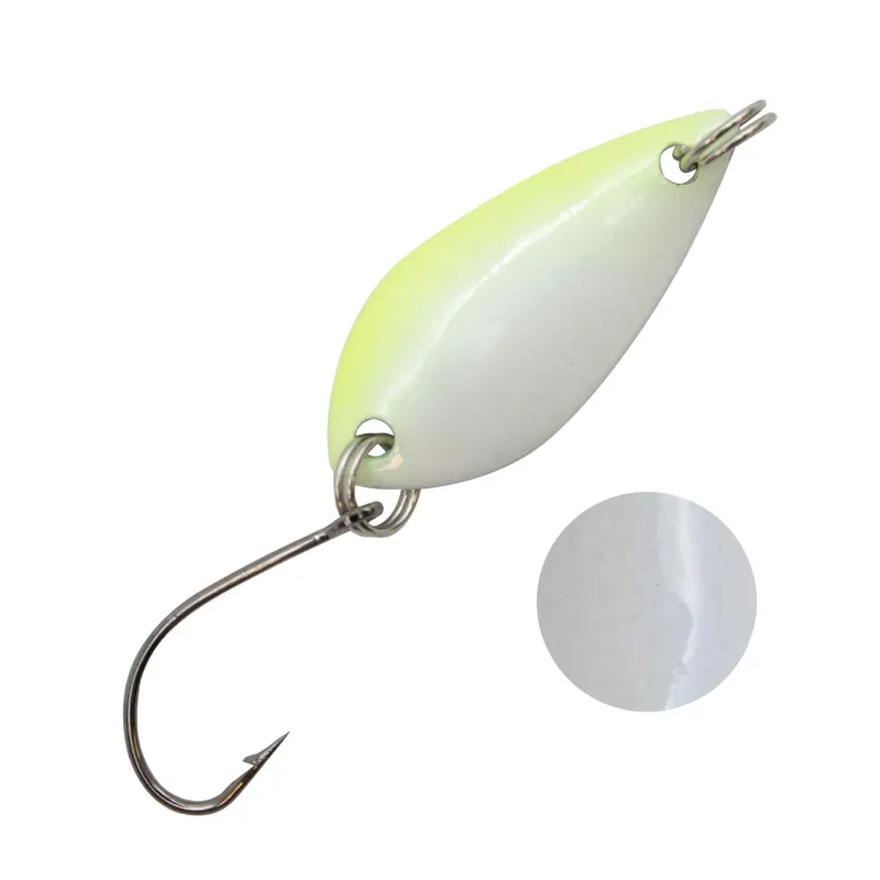 Troutlook Forellen Spoon Scale Farbe: White-Yellow UV