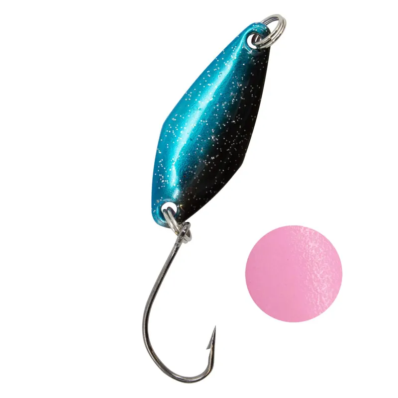 Troutlook Forellen Spoon Hunter Farbe: Blue-Glitter-Pink | Gewicht: 2,3g