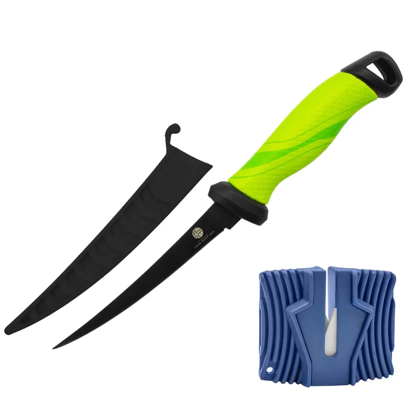 Team Deep Sea Soft Gripp EX-Flex - Filetiermesser Klingenlänge: 15cm