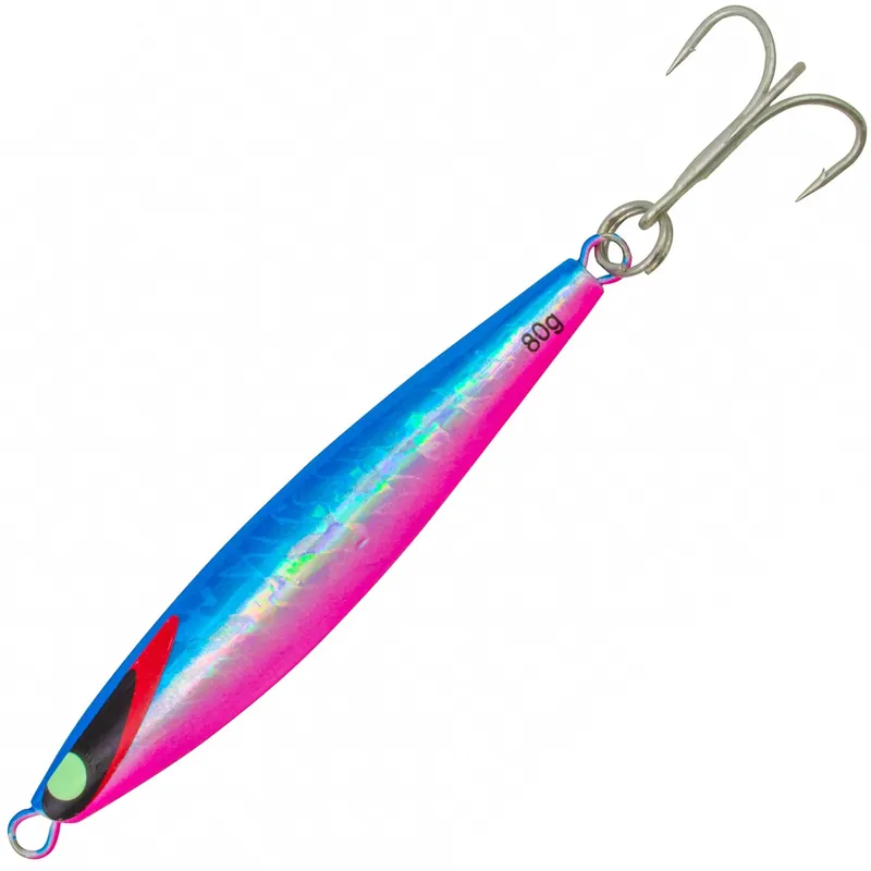 Team Deep Sea Super Glow High Tech Pilker Farbe: blau/pink glow | Gewicht: 80g