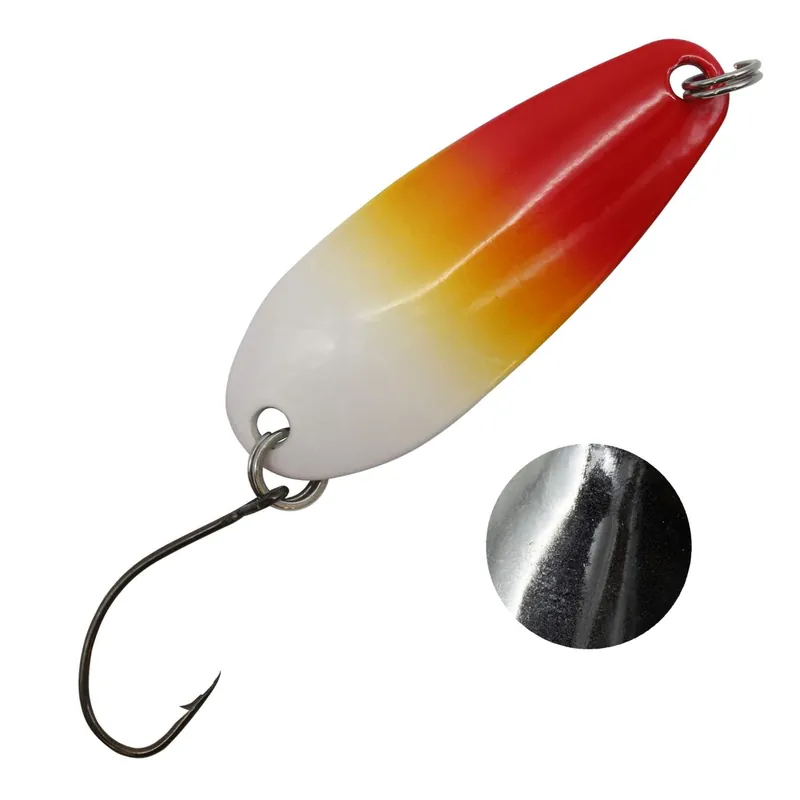 Troutlook Forellen Spoon Big Lake Farbe: red/white/yellow