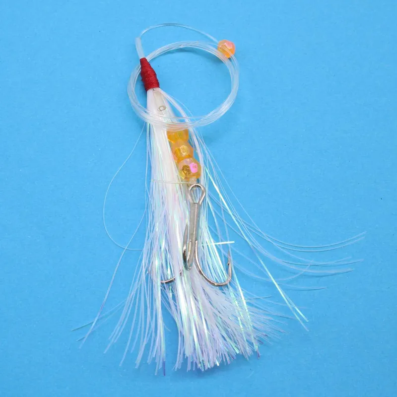 Fishdream Dorsch Beifänger m. Silbertinsel und Drilling Farbe: Weiß