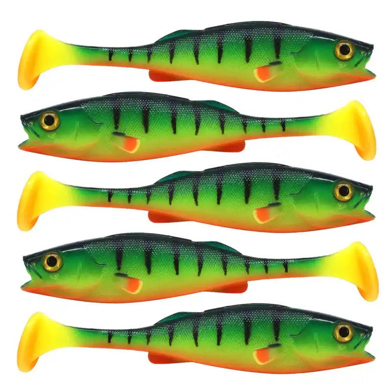 LMAB KØFI (KÖFI) Perch Shad Farbe: Firetiger | Länge: 7cm