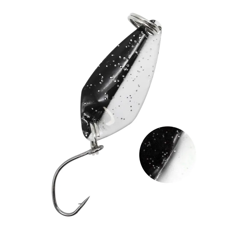 Troutlook Forellenkelle Spoon Farbe: black/white | Gewicht: 2,2g