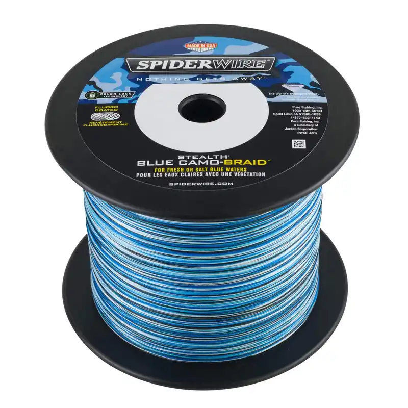 Spiderwire Stealth Smooth 8 Blue Camo 1800m - Angelschnur