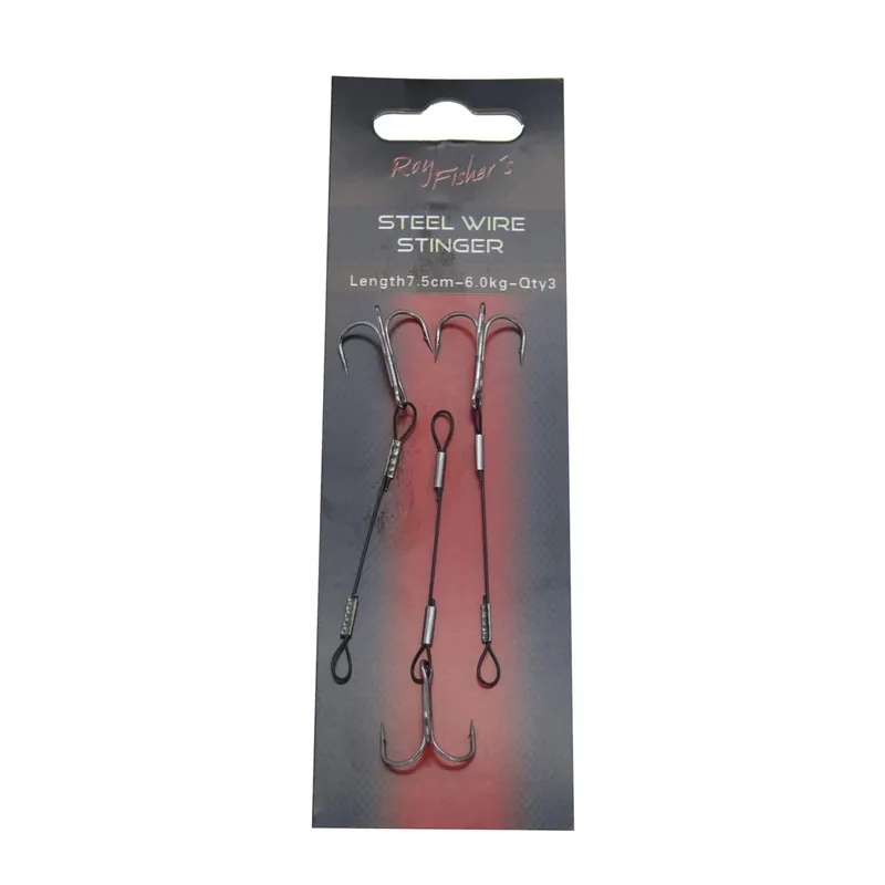 Roy Fishers 1x19 Soft Stinger Black mit Drilling Länge: 7,5cm
