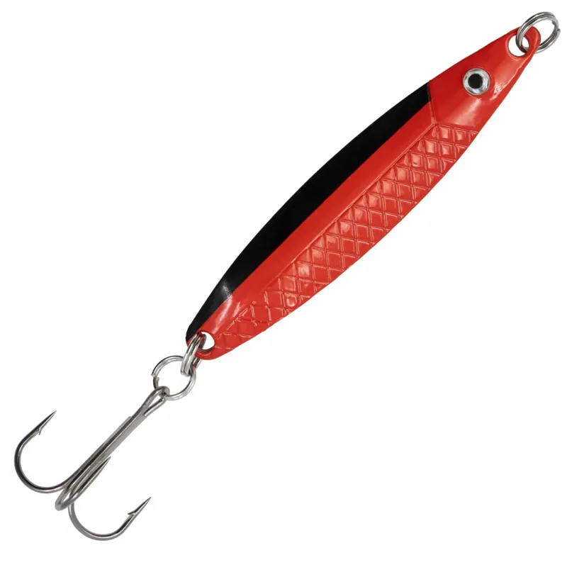 Team Deep Sea Meerforellenblinker "CoastStar" Farbe: rot/schwarz | Gewicht: 15g