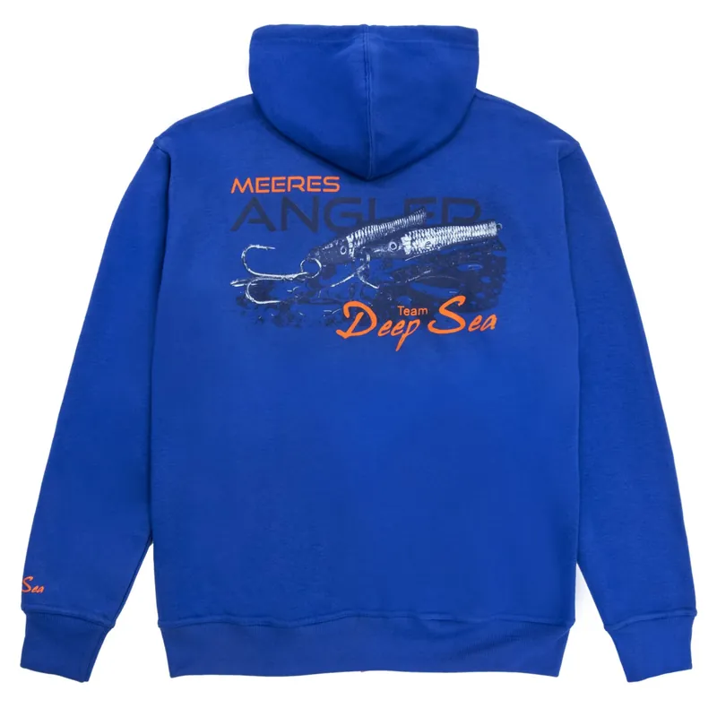 Team Deep Sea Hoodie mit Zipper "Meeresangler" Größe: M