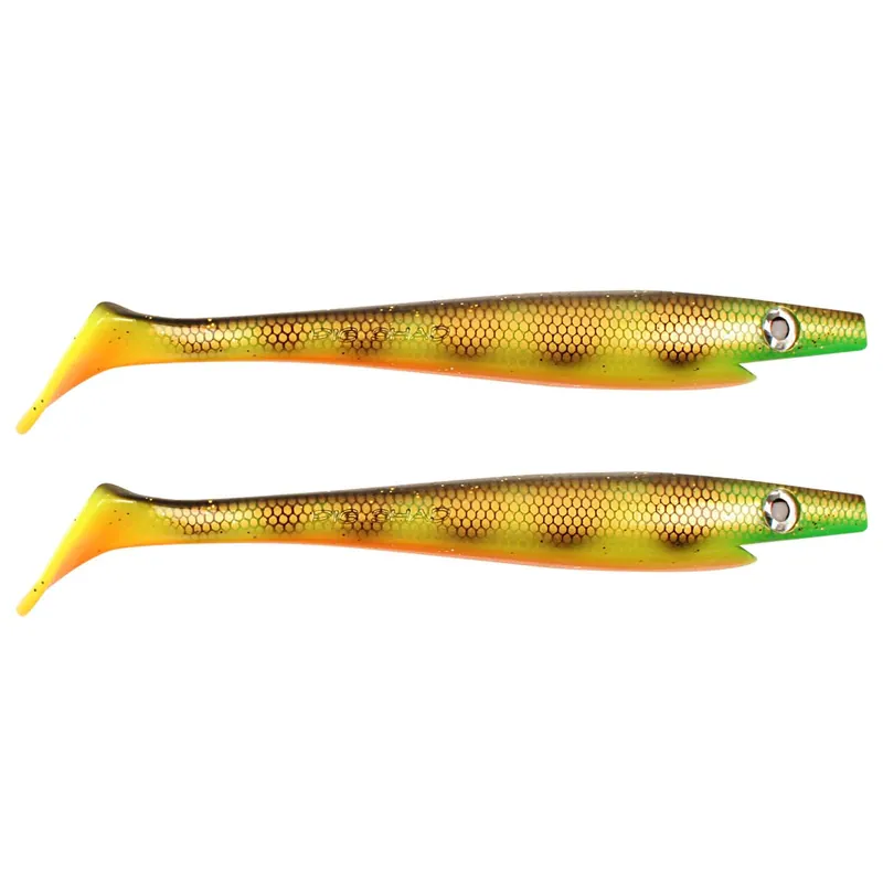 Strike Pro Pig Shad Junior Farbe: Orange Belly Perch | Länge: 20cm
