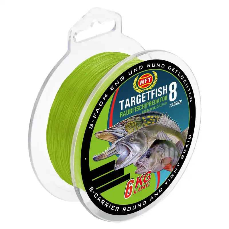WFT TF8 Raubfisch chartreuse 2000m 6Kg 0,08mm Durchmesser: 0,08mm
