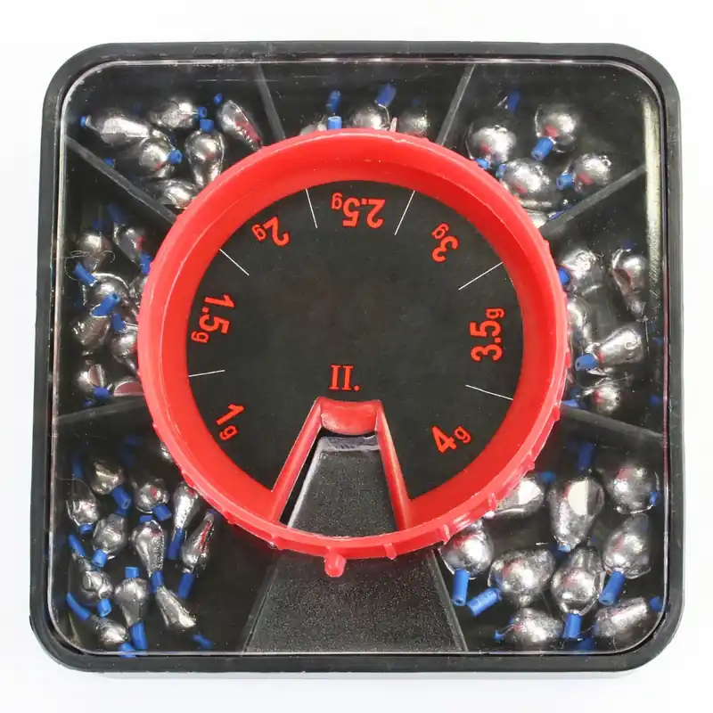 Fishdream Pro Tropfen Angelblei Sortiment 58 Stück 1-4g Gewicht: 1-4g