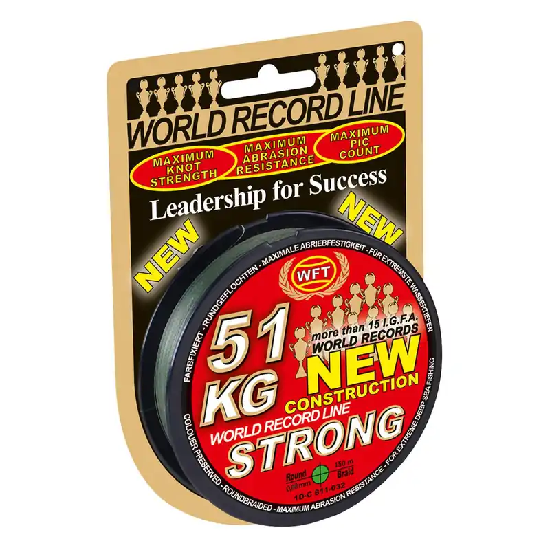 WFT New 10KG Strong green 150m 0,08mm Farbe: green | Länge: 150m | Durchmesser: 0,08mm