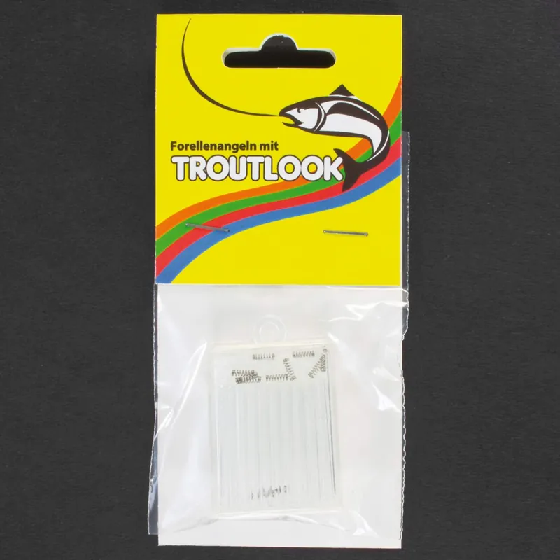 Troutlook Tremarella Glas mit Federn Länge: 18mm