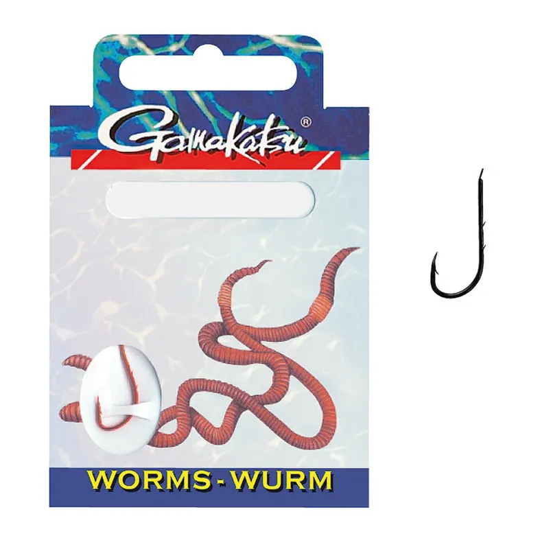 Gamakatsu Gebundene Haken BKD-5260R Wurm Größe: 6