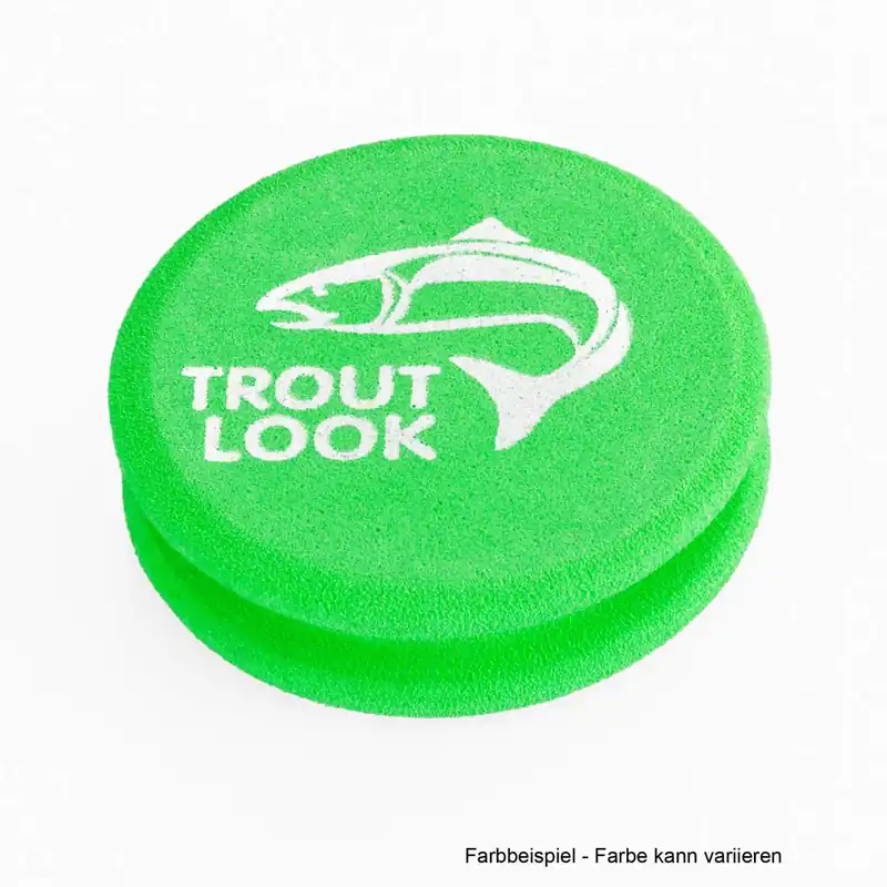 Troutlook Forellen Foam Montageröllchen (Aufwickler) für Vorfächer und Systeme Farbe: Grün (50mm)