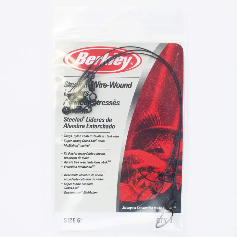 Berkley MC MAHON WIRE WOUND STEELON LEAD 6IN 20LB Länge: 15,2cm | Tragkraft: 20lbs