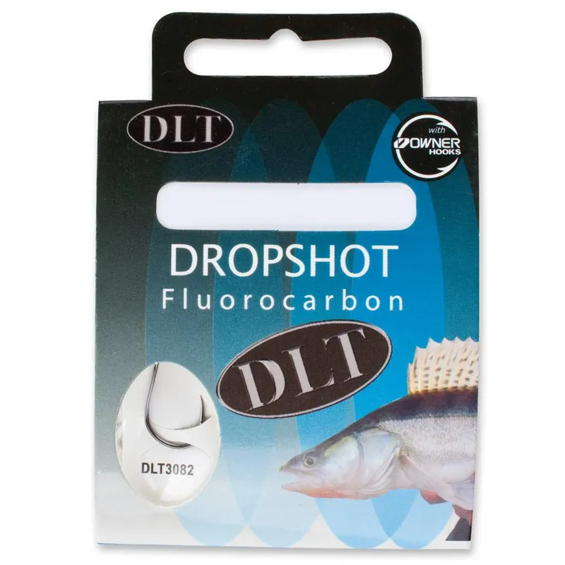 DLT Fluorocarbon gebundene Owner Dropshot Mosquito Haken Gr. 1/0 Größe: 1/0