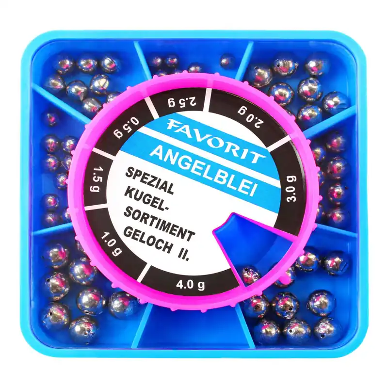 Fishdream Kugelblei Sortiment Favorit I 70 Stück 0,5-4g