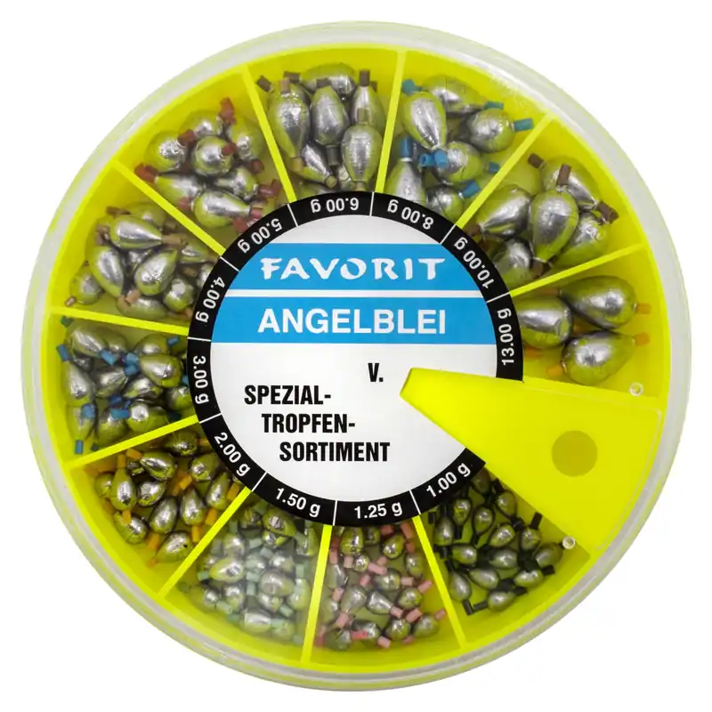 Fishdream Tropfenblei Sortiment 160 Stück 1-13g