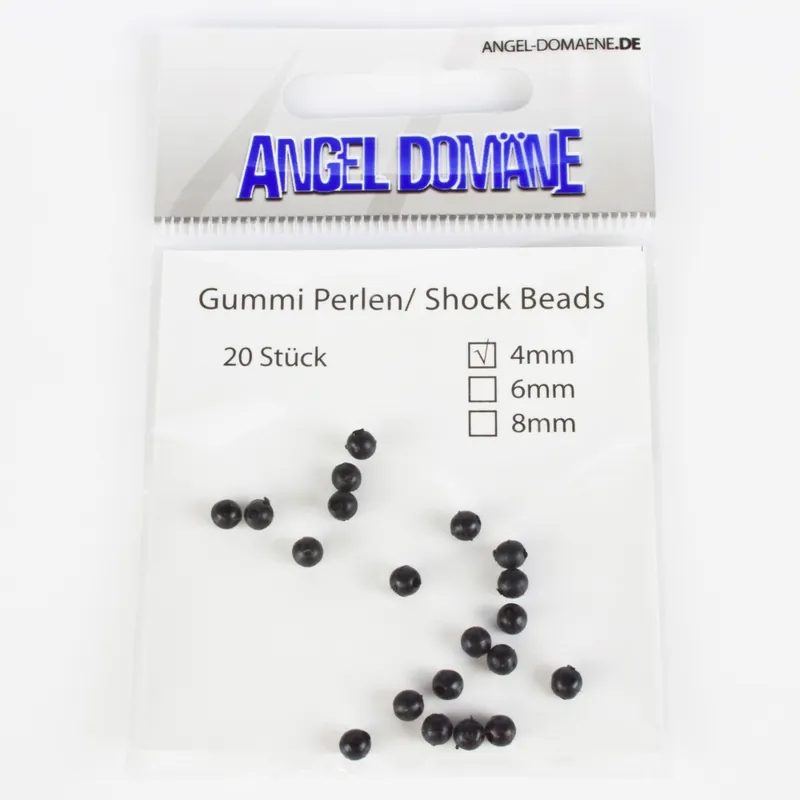 Angel Domäne Gummi Perlen (Shock Beads) Durchmesser: 4mm