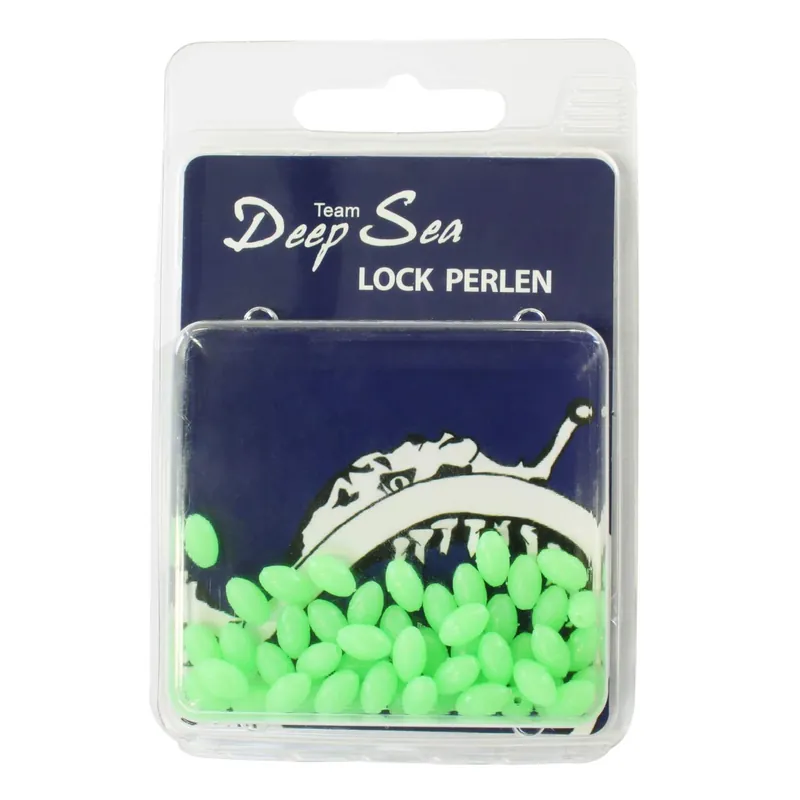 Team Deep Sea Lock Perlen oval fluogrün 50 Stück 6x8mm Farbe: Fluogrün | Durchmesser: 6x8mm | Ausführung: oval
