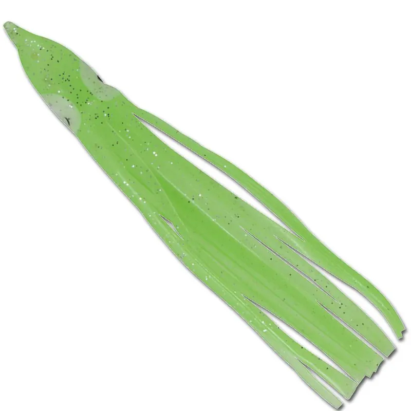 Team Deep Sea Oktopusse Farbe: Fluogrün | Länge: 9cm - 10 Stück