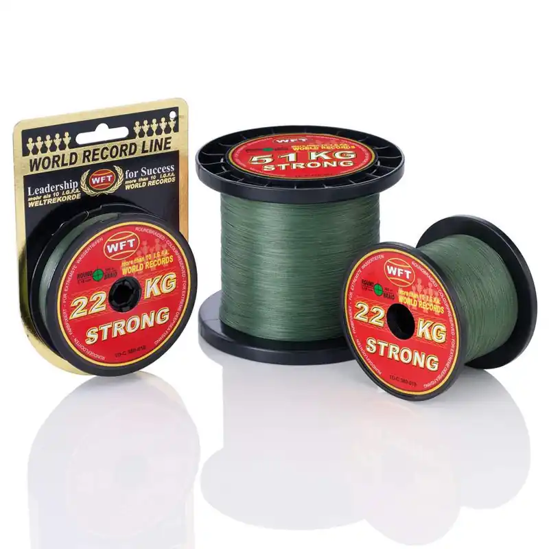 WFT 10 KG Strong Schnur 300 008GR Farbe: Grün | Länge: 300m | Durchmesser: 0,08mm