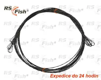 Tungsten vorfach RS Fish - schlaufe / schlaufe - tragkraft 2,5 kg ( 5 st )