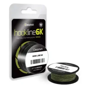Geflochtene schnur Delphin HOOKLINE 6K - farbe grün