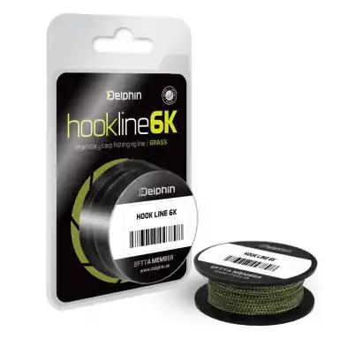 Geflochtene schnur Delphin HOOKLINE 6K - farbe grün