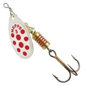 Spinner Mepps Comet Decoree - farbe silber / rote punkte