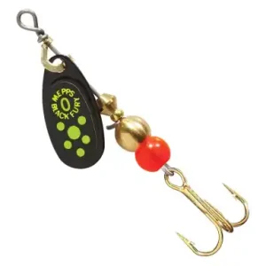 Spinner Mepps Black Fury - farbe schwarz / grüne punkte