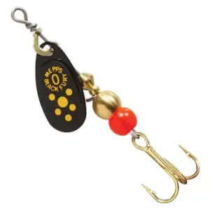 Spinner Mepps Black Fury - farbe schwarz / gelbe punkte