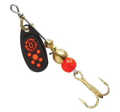 Spinner Mepps Black Fury - farbe schwarz / rote punkte