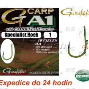 Haken Gamakatsu G-Carp A1 Specialist Hook Camo Green