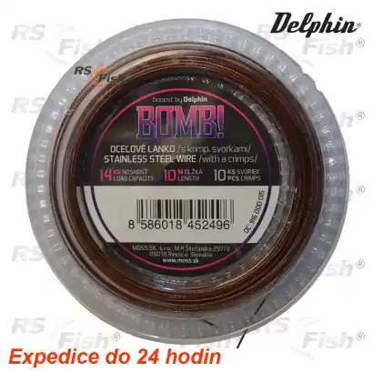 Stahldraht Delphin BOMB! 7 x 1 - 10 m + metallhülsen