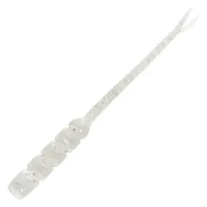 Mustad AJI Worm - Bachi - Bachi - farbe Clear Silver Glitter (MAJI-BCI-2-2)