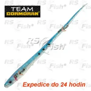 Dropshot gummifische TC Sneaky Worm SB7 - farbe clear blue flitter