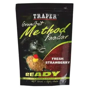 Benetzten Grundfutter Traper Method Feeder - Erdbeere - 750 g