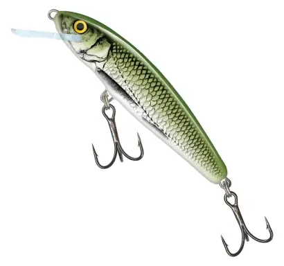 Wobbler Salmo Minnow - farbe Olive Bleak