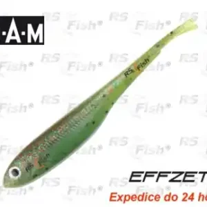 Dropshot gummifische DAM Effzett V-Tail - farbe Fire Tiger