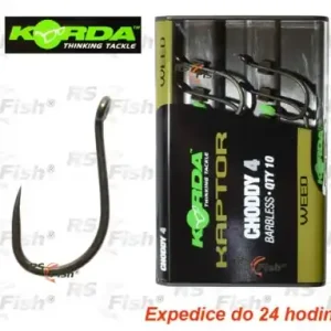 Haken Korda Kaptor Choddy Barbless - farbe gras