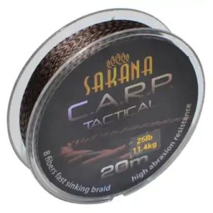 Geflochtene Schnur York Sakana C.A.R.P. Tactical - farbe braun