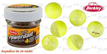 Lachsrogen Berkley PowerBait Floating Eggs Garlic - Fluo Yellow
